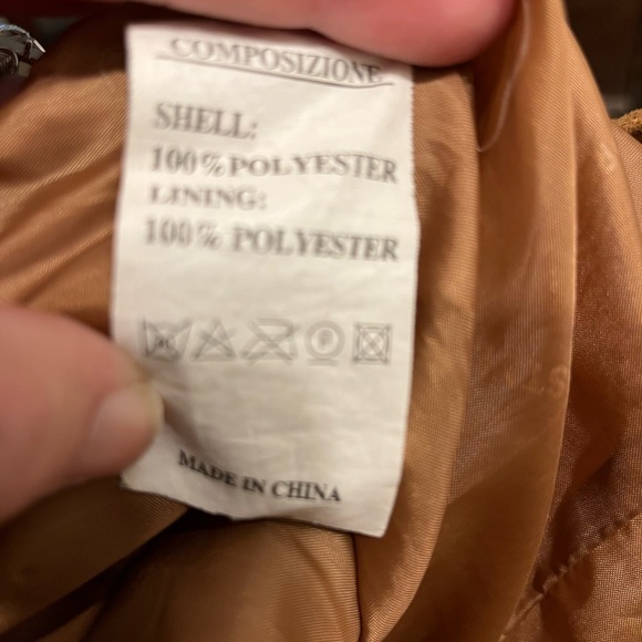 VC Milano Emporio polyester brown jacket. Size large - Picture 9 of 10